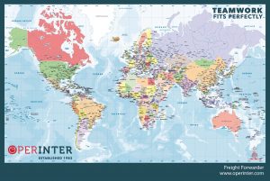 Carte du monde Operinter