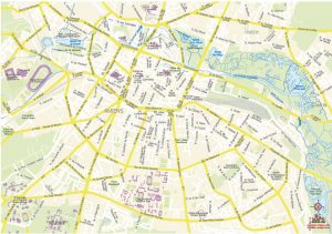 Amiens plan de ville, fond de carte illustrator eps