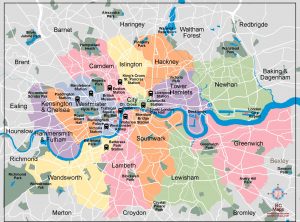 Londres plan de ville fond de carte vectoriel illustrator eps AM A5