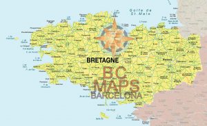 Bretagne carte vectoriel sous illustrator eps editable Bretagne carte vectoriel sous illustrator eps editable